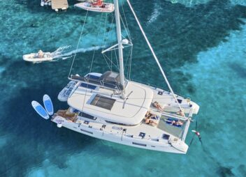 crewed catamaran charter aura