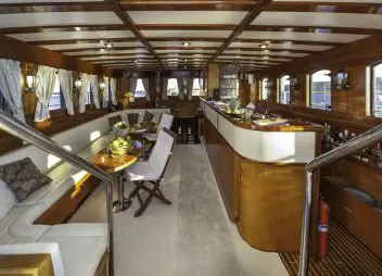 yacht charter gulet Libra saloon