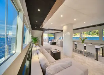 Luxury Yacht Acapella interior