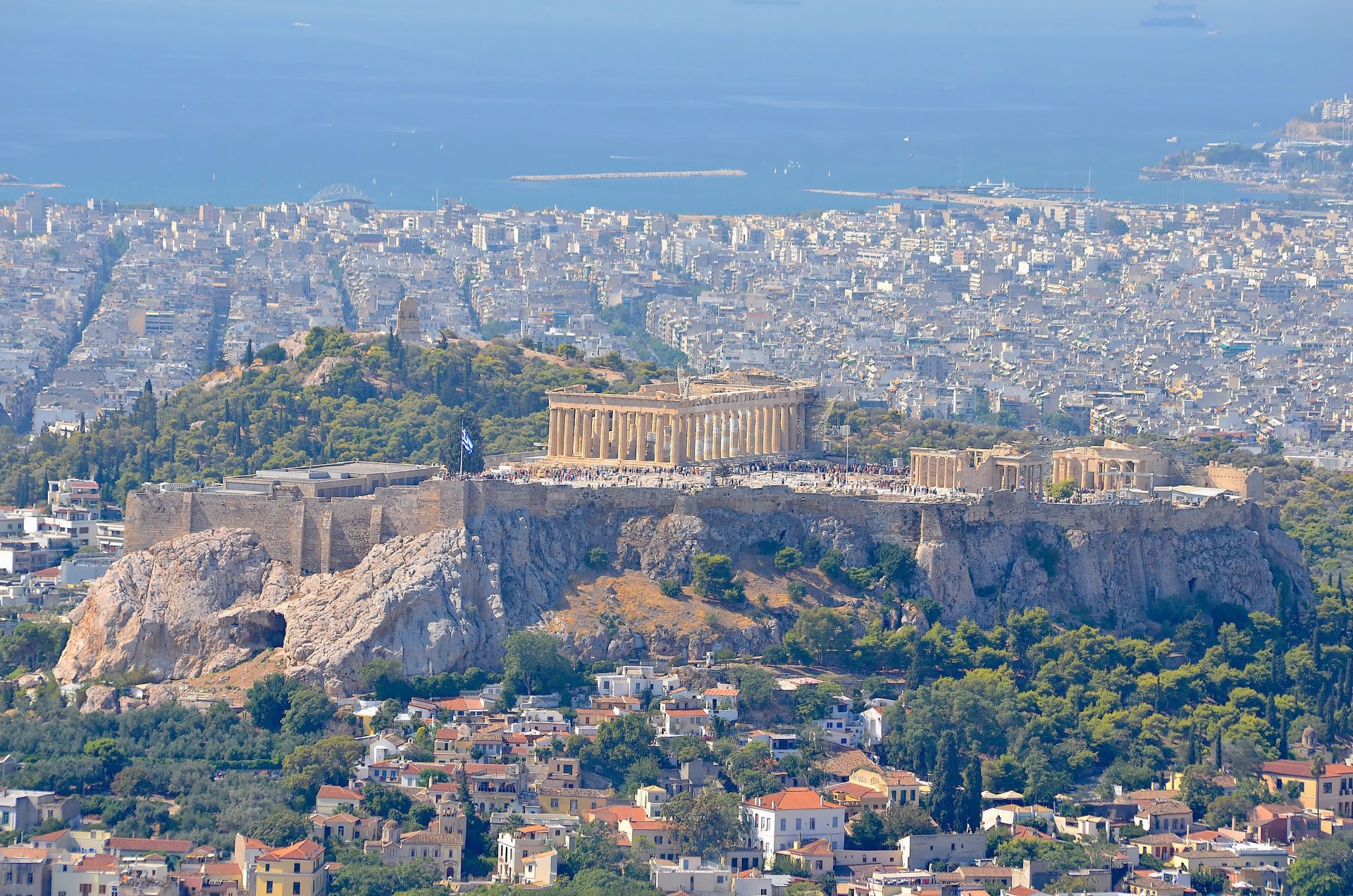 Athens city view Acropolis