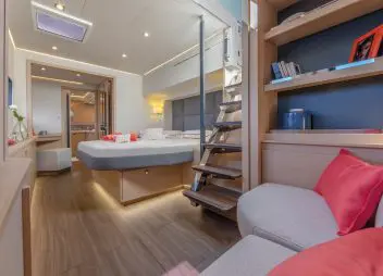 catamaran Floramye master cabin