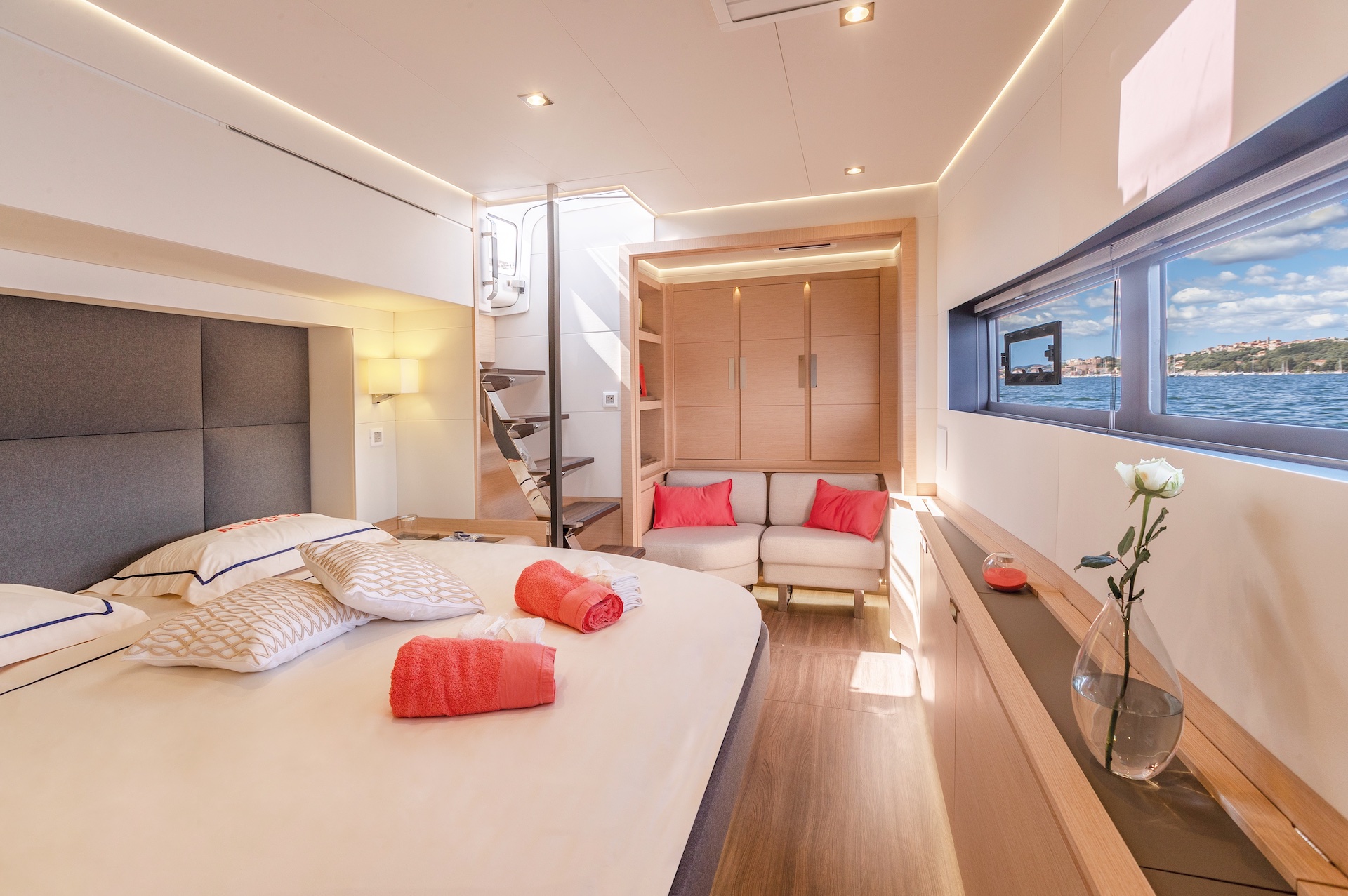 yacht charter Floramye master cabin